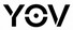 Black YOV brand logo on a white background